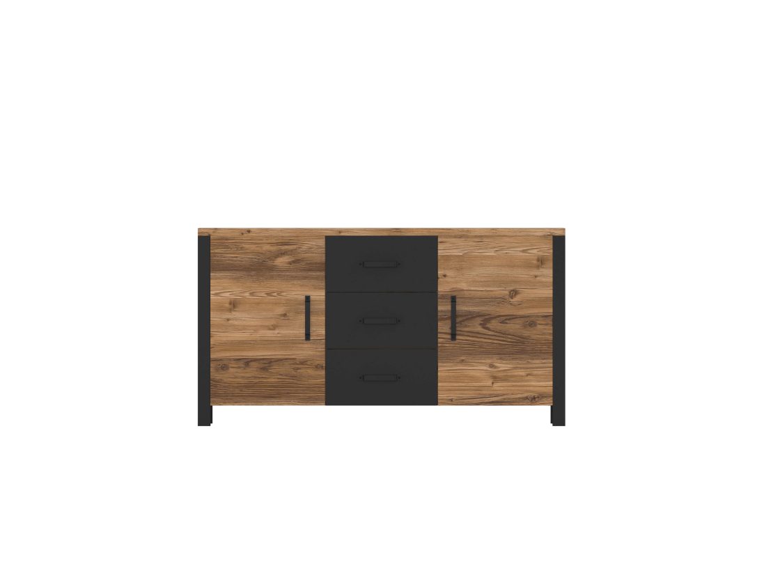 Buffet avec 2 portes et 3 tiroirs SOLAN