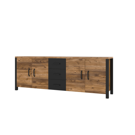 Buffet avec 4 portes et 3 tiroirs SOLAN