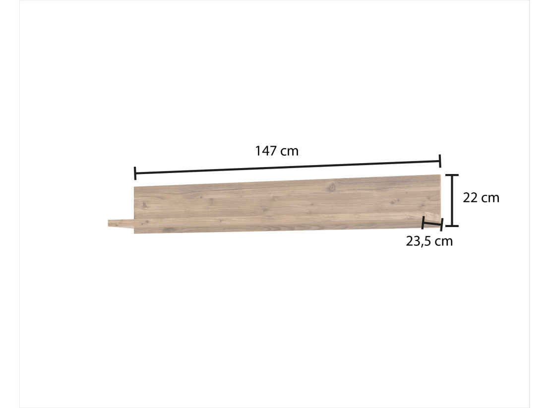 Etagère murale SOLAN 147cm