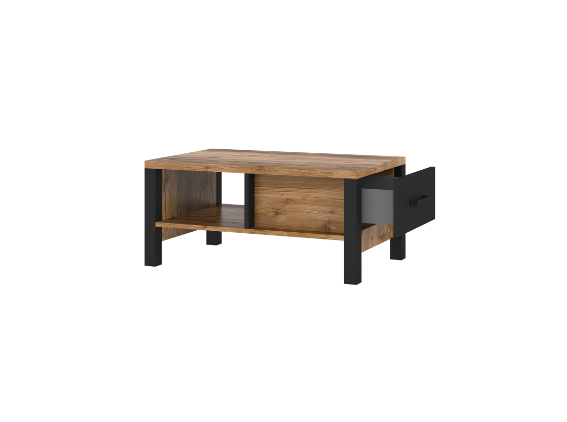 Table basse SOLAN 90x56cm avec 1 tiroir