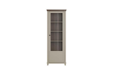 Vitrine VOLTERRA avec 1 porte vitrée ouverture à droite