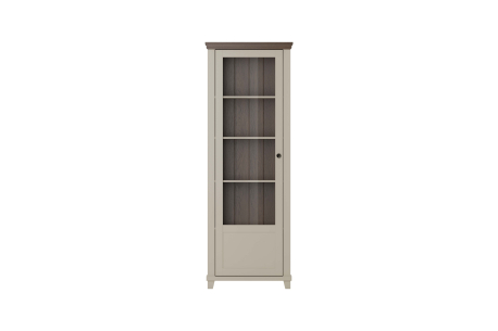 Vitrine VOLTERRA avec 1 porte vitrée ouverture à gauche