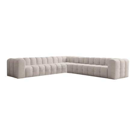 Canapé d’angle MILOE – Tissu – Réversible 8 places