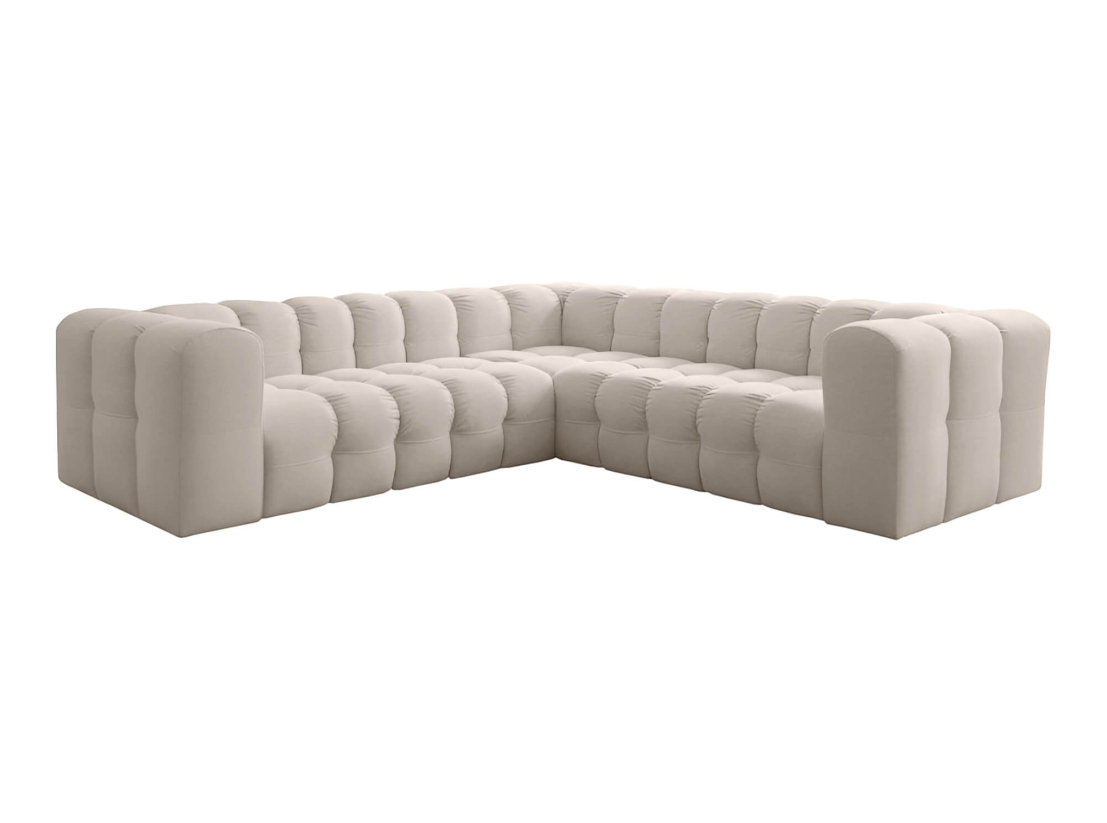 Canapé d’angle MILOE – Velours – Réversible 4 places