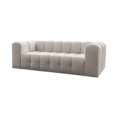 Canapé droit MILOE – Tissu – Fixe 3 places au confort généreux