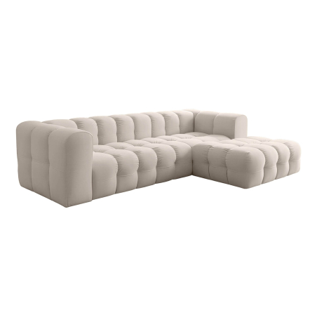 Canapé d’angle MILOE – Velours – Fixe 4 places à angle droit