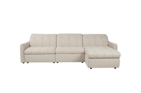 Canapé d'angle ROMA – Tissu – Convertible express réversible avec relax électrique et coffre