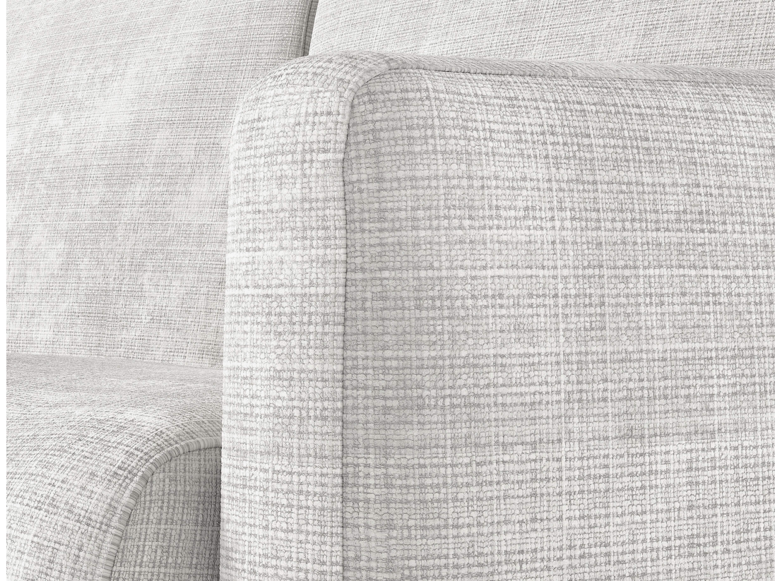 Canapé d'angle réversible convertible express 4 places AGATHE couchage quotidien 160x190cm en tissu chenille