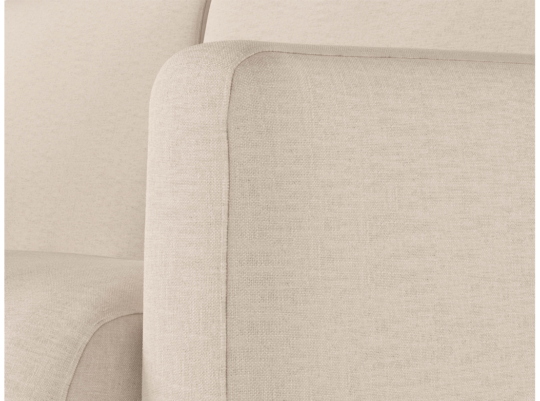 Canapé d'angle réversible convertible express 4 places AGATHE couchage quotidien 160x190cm en tissu