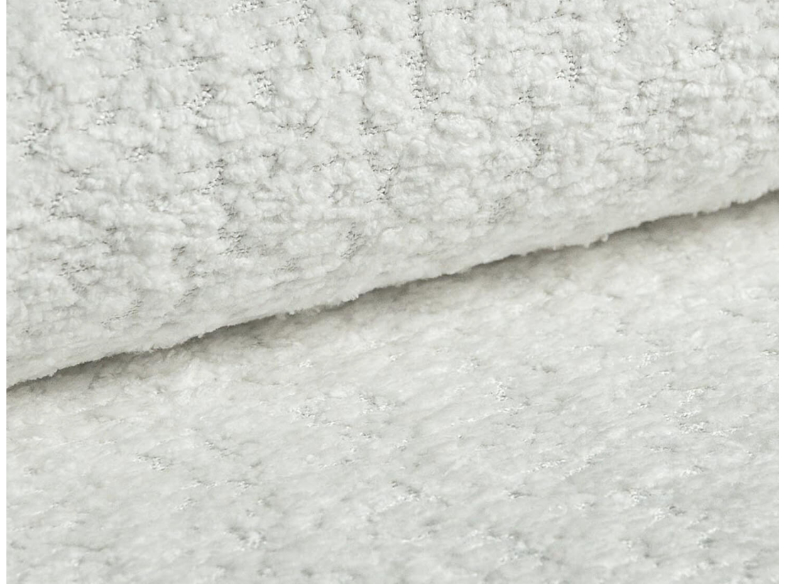 Canapé convertible express 3 places AGATHE couchage quotidien 160x190 en tissu bouclette - Matelas épaisseur 13cm