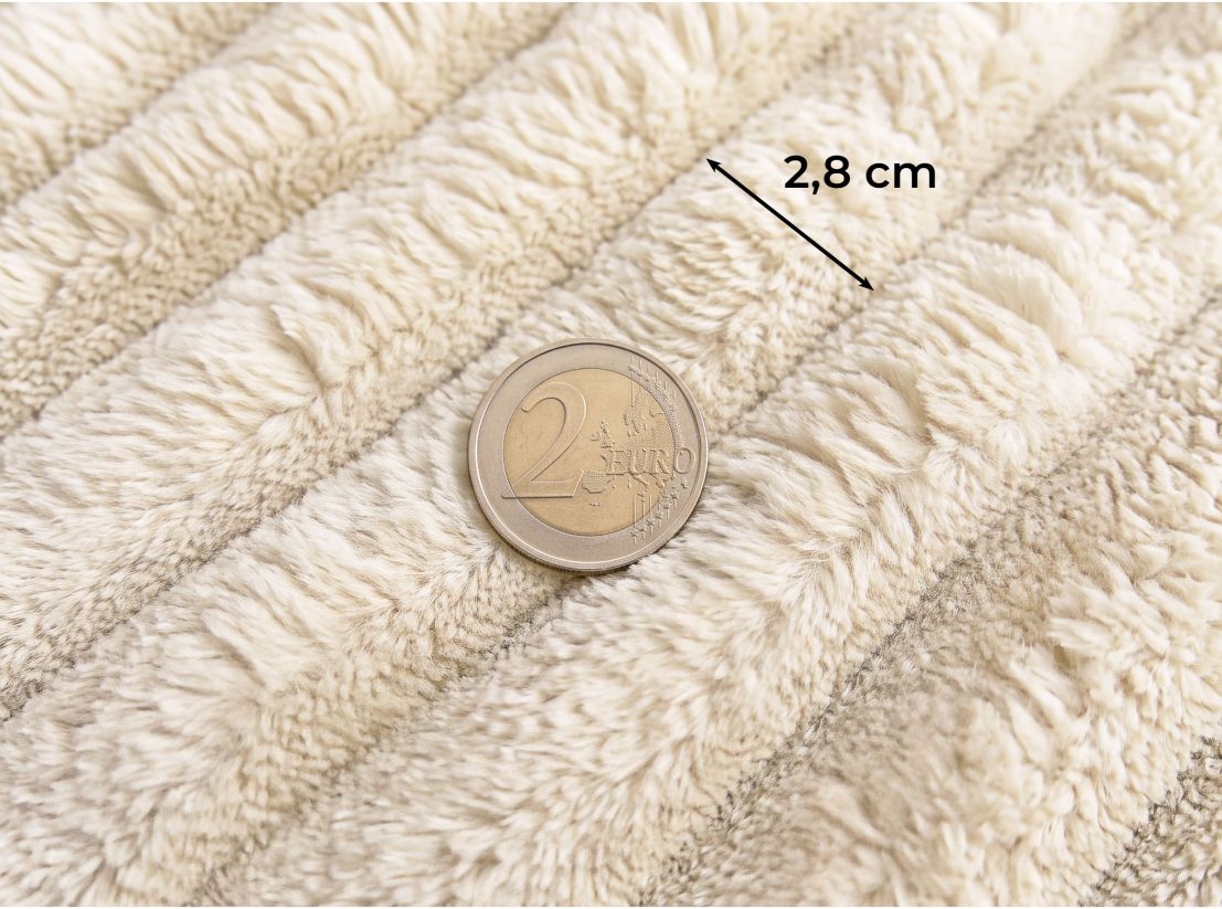 Canapé d'angle ALYA convertible et réversible 4 places en velours cotelé épais