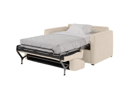 Fauteuil AGATHE convertible express couchage quotidien 100x190cm en velours côtelé épais
