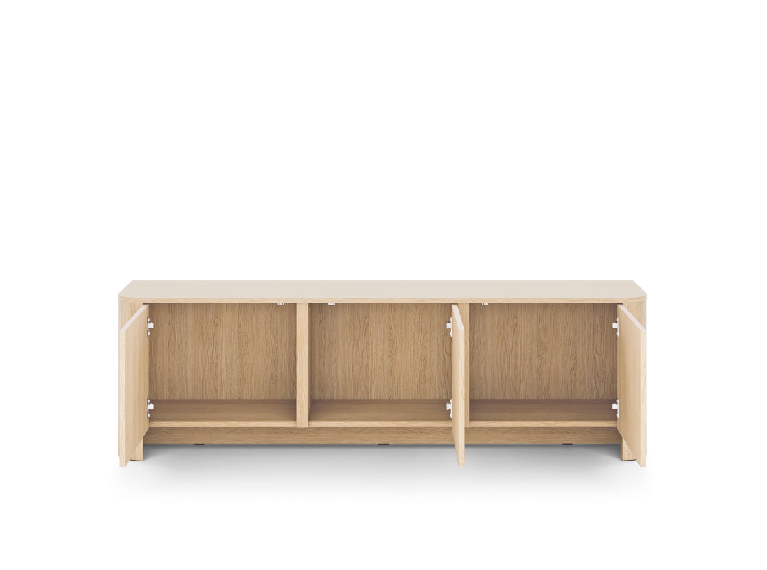 Meuble TV SAVIO - 3 portes de rangement