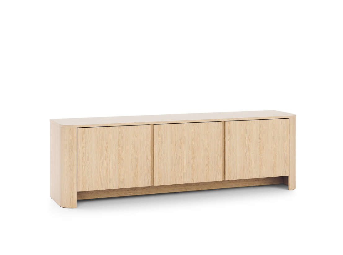 Meuble TV SAVIO - 3 portes de rangement