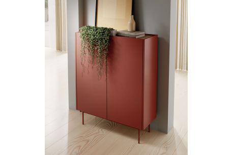 Buffet haut VIVARO- 2 portes, 4 étagères