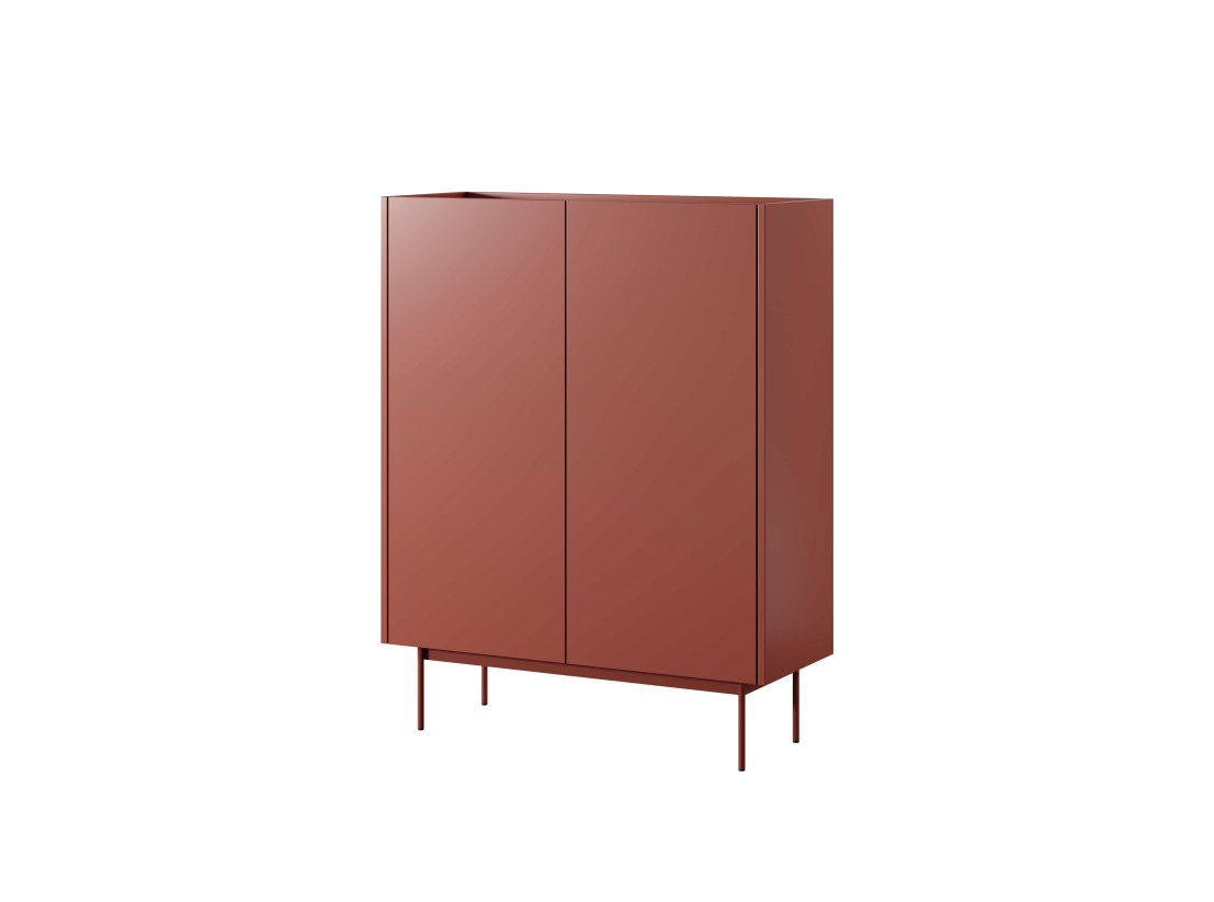 Buffet haut VIVARO- 2 portes, 4 étagères