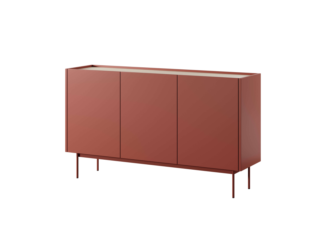 Buffet bas VIVARO- 3 portes et 6 étagères
