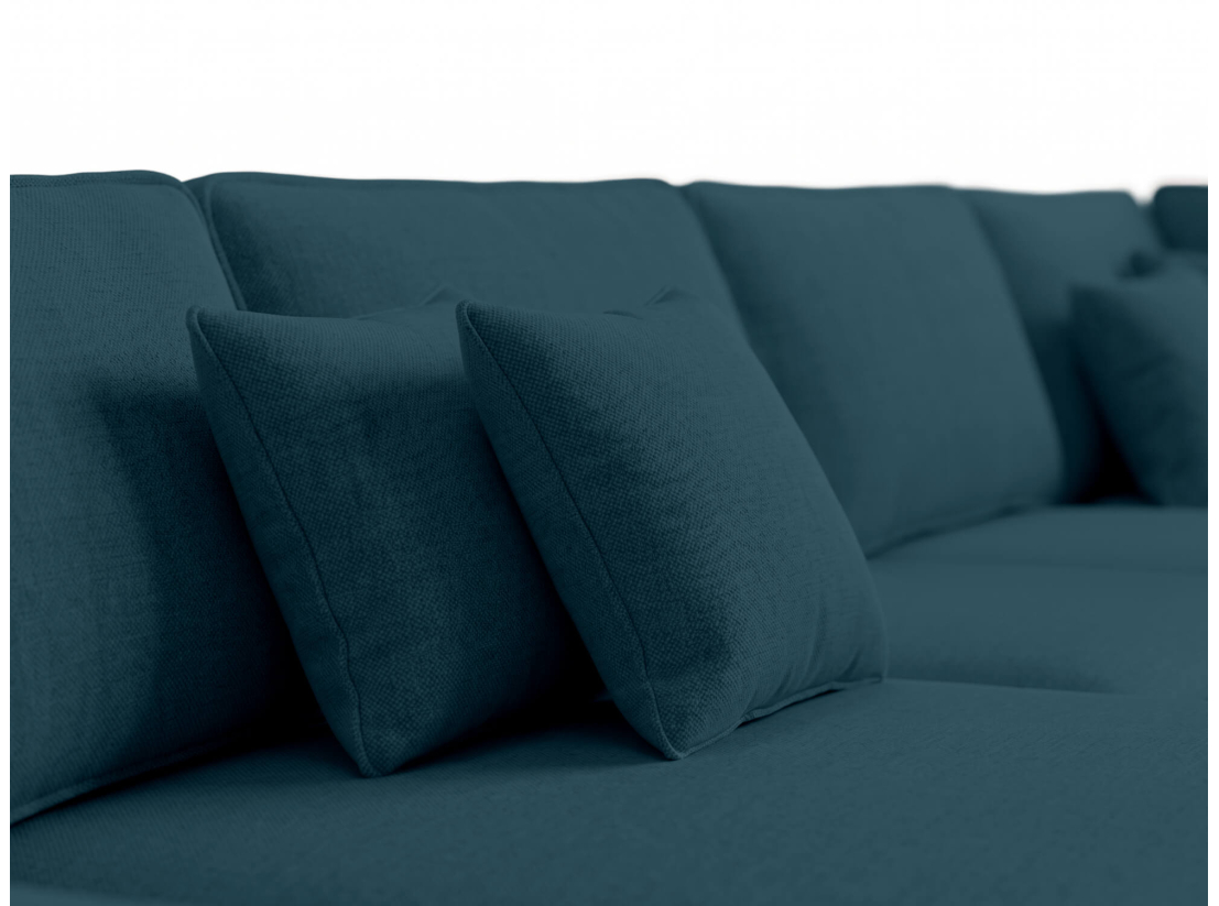 Canapé panoramique BELAMI XXL – Tissu – 8 places