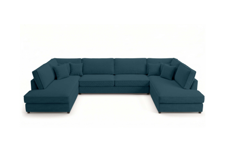 Canapé panoramique BELAMI XXL – Tissu – 8 places