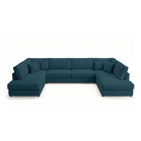 Canapé panoramique BELAMI XXL – Tissu – 8 places