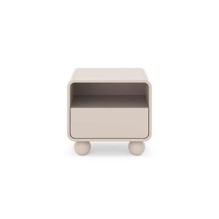 Table de chevet ALBA –  Pieds sphériques et rangements