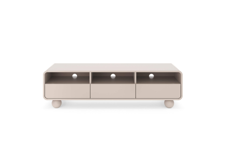 Meuble TV ALBA – 3 tiroirs et 3 niches de rangement