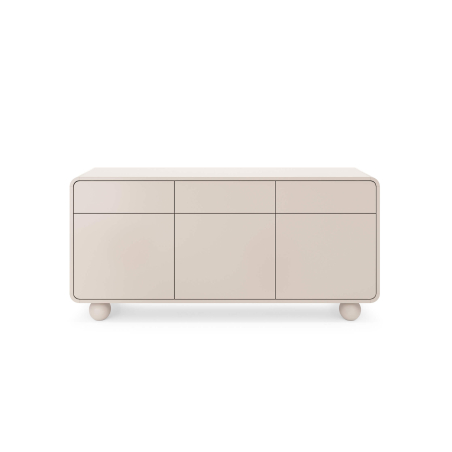 Buffet bas ALBA – 3 portes, 3 tiroirs, rangement structuré