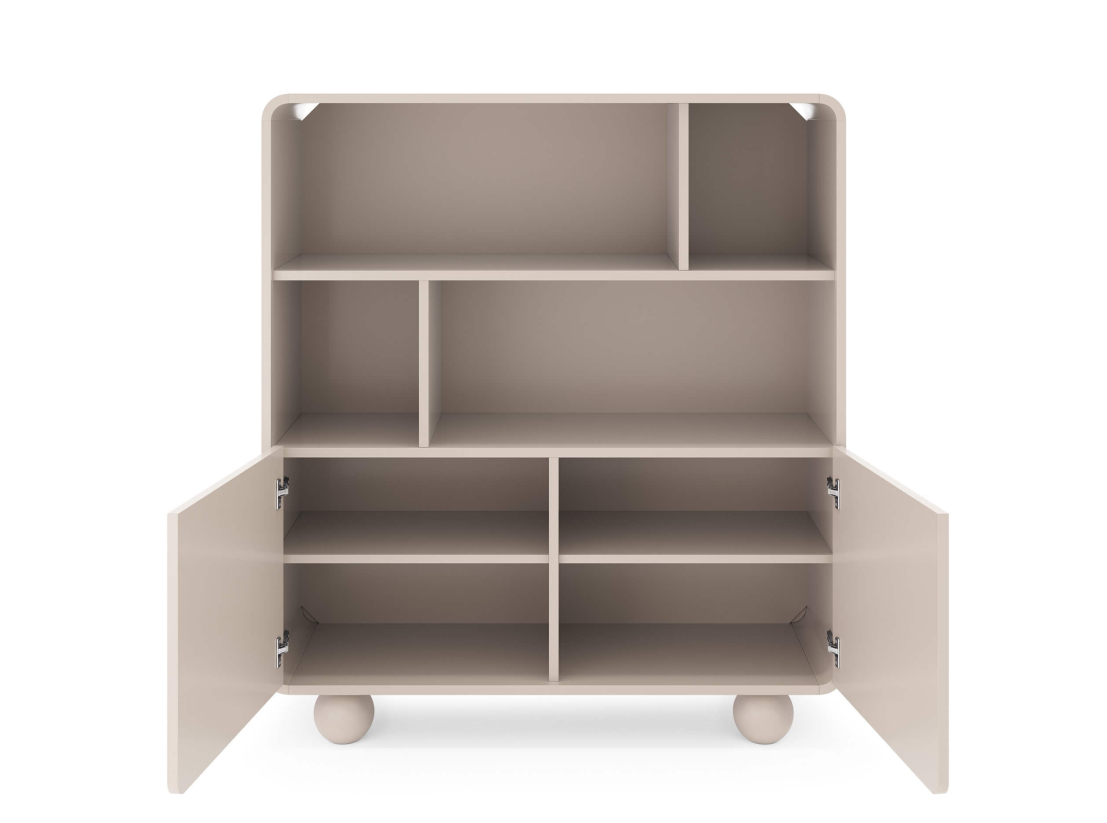 Buffet haut ALBA –  2 portes et 4 niches de rangement