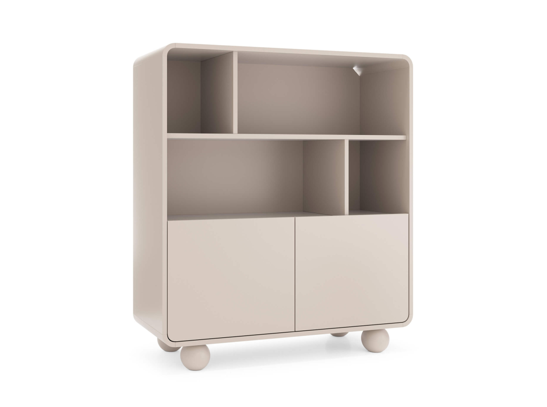 Buffet haut ALBA –  2 portes et 4 niches de rangement