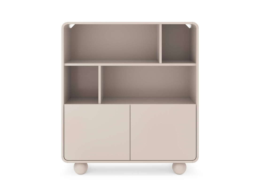 Buffet haut ALBA –  2 portes et 4 niches de rangement