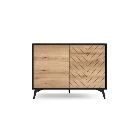 Buffet bas VARENA –  2 portes et 4 étagères de rangement