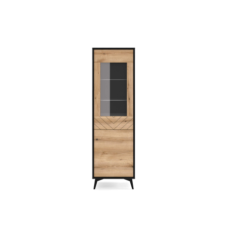 Vitrine VARENA – Bois et verre – 5 étagères