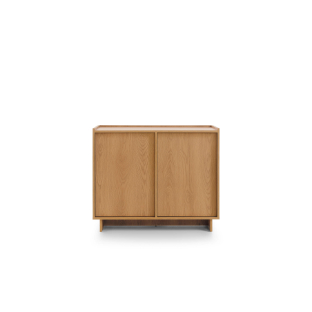 Buffet bas CASSARA –  2 portes, 4 étagères de rangement
