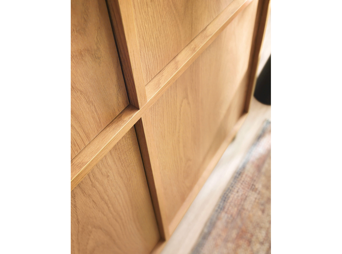 Buffet haut CASSARA – 4 portes et 8 étagères de rangement