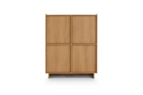 Buffet haut CASSARA – 4 portes et 8 étagères de rangement
