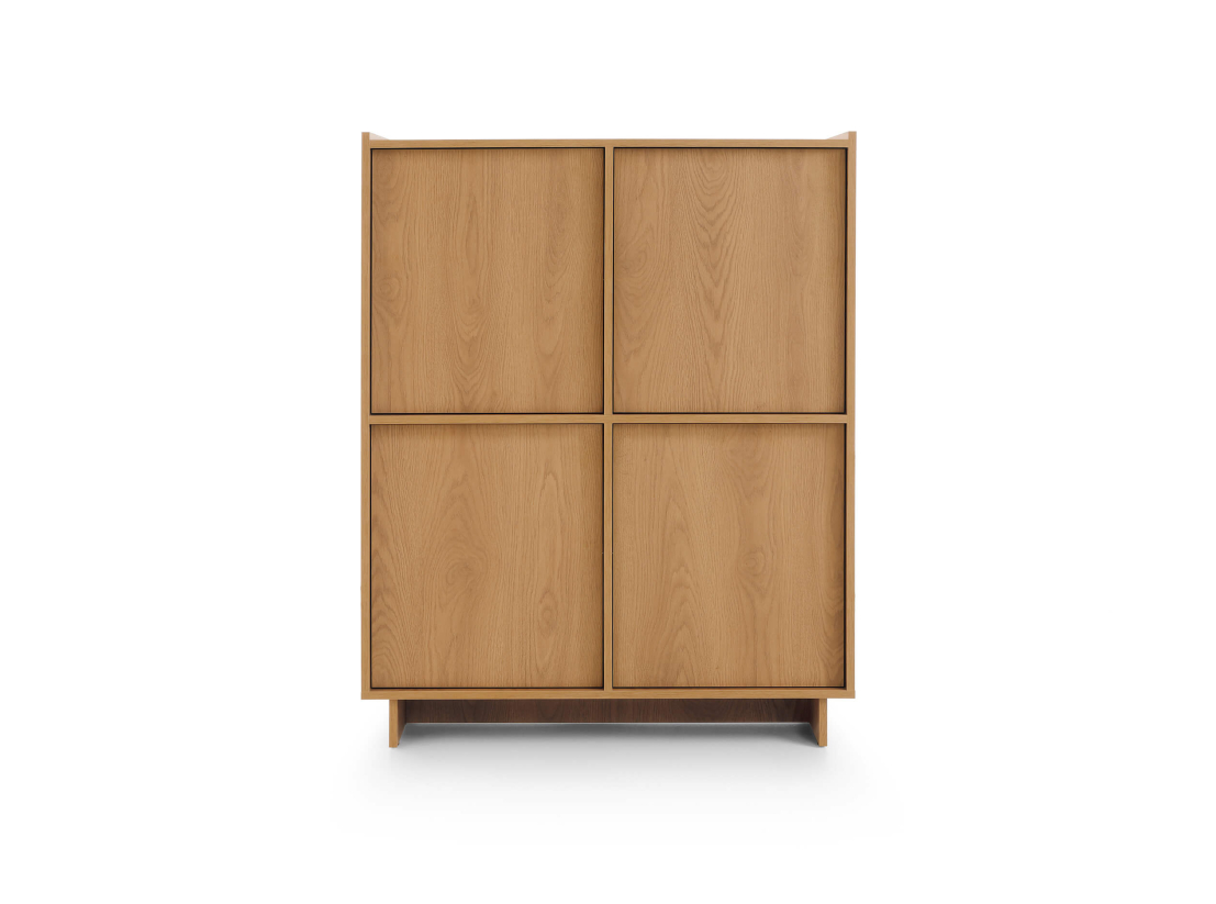 Buffet haut CASSARA – 4 portes et 8 étagères de rangement