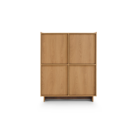 Buffet haut CASSARA – 4 portes et 8 étagères de rangement