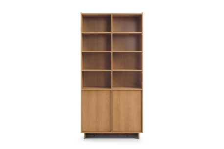 Bibliothèque CASSARA – 2 portes et 12 étagères