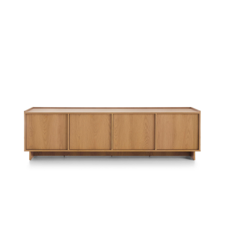 Buffet bas CASSARA –  4 portes et 4 étagères de rangement