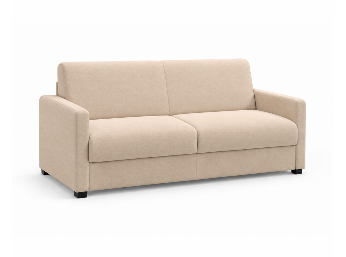 Canapé convertible AGATHE CONFORT 3 places – Tissu – Couchage express 140×195