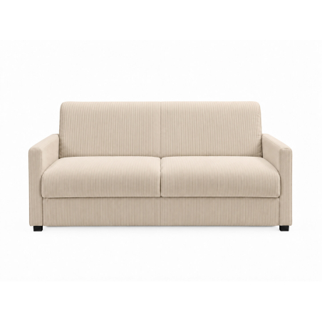 Canapé convertible AGATHE CONFORT 3 places – Velours côtelé – Couchage express 140×195