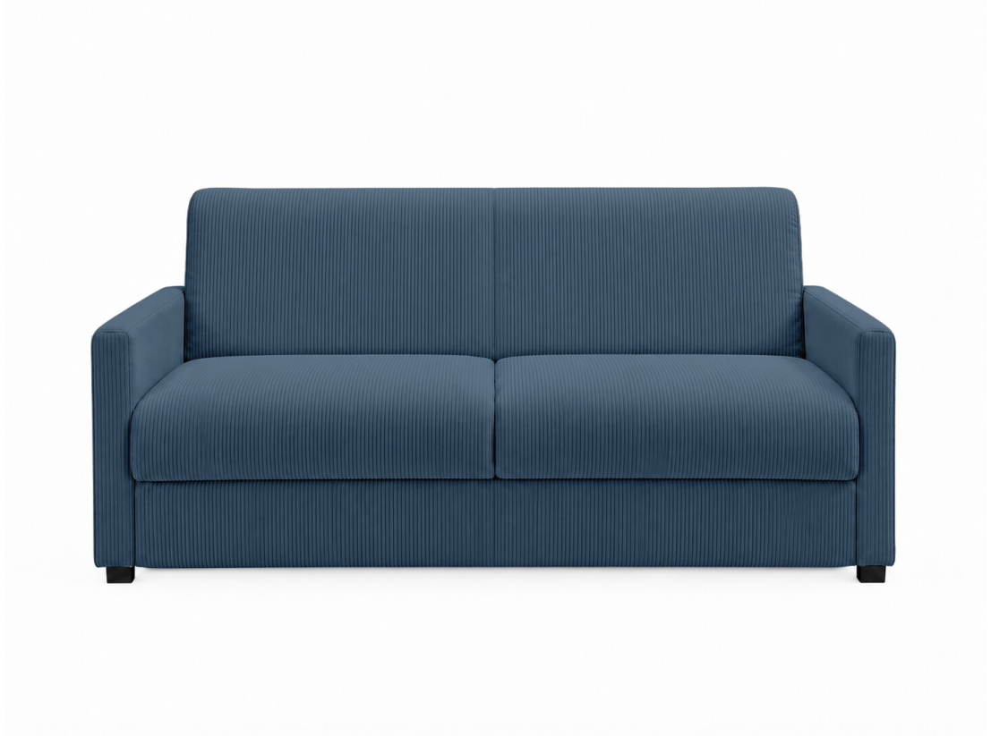 Canapé convertible AGATHE CONFORT 3 places – Velours côtelé – Couchage express 140×195