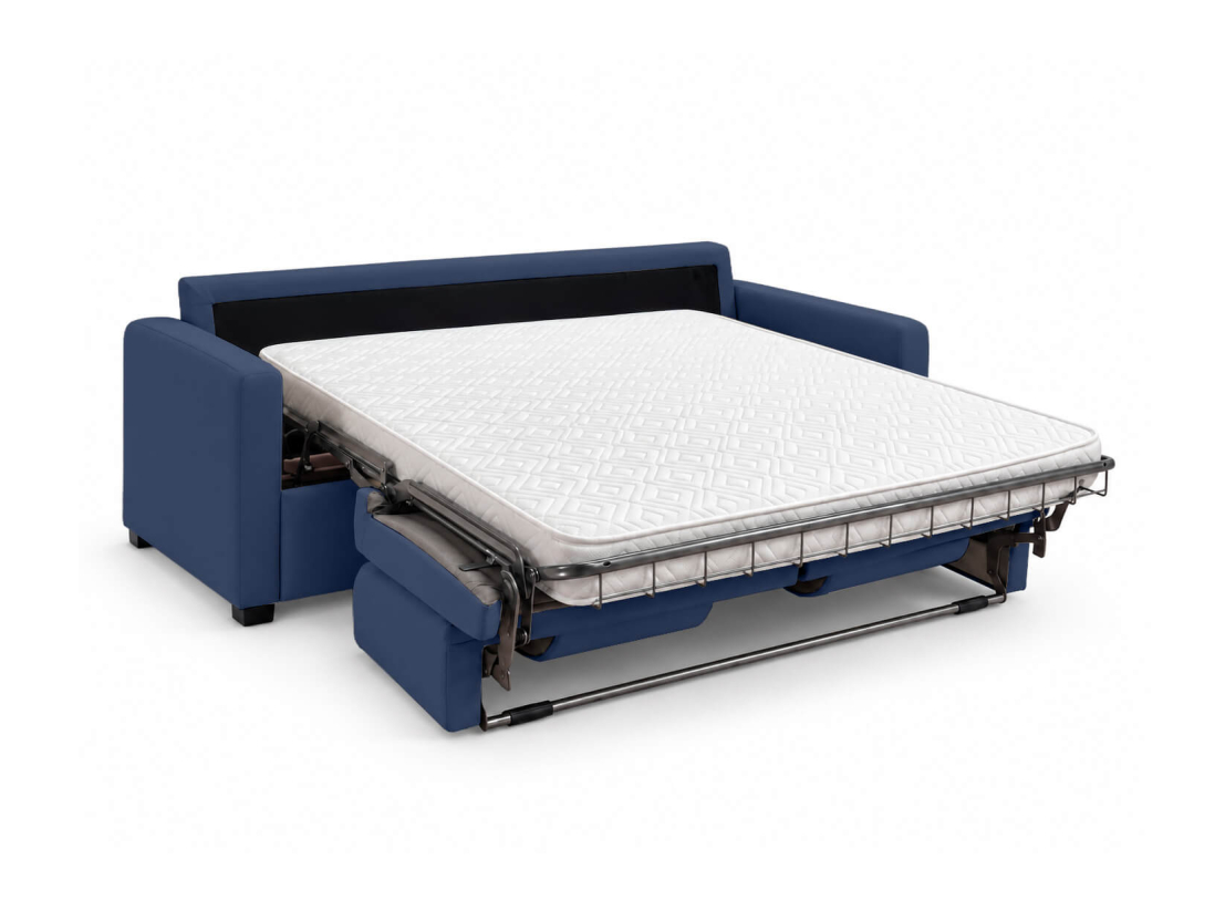 Canapé convertible AGATHE CONFORT 3 places – Tissu – Couchage express 160×195